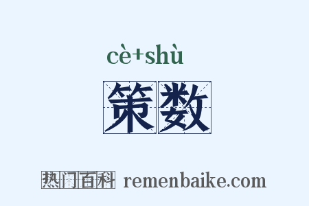 策数是什么意思的图片